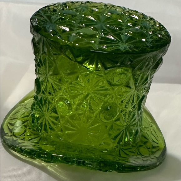 Accents Vintage Small Green Glass Hat Poshmark